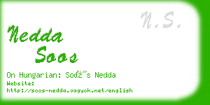 nedda soos business card